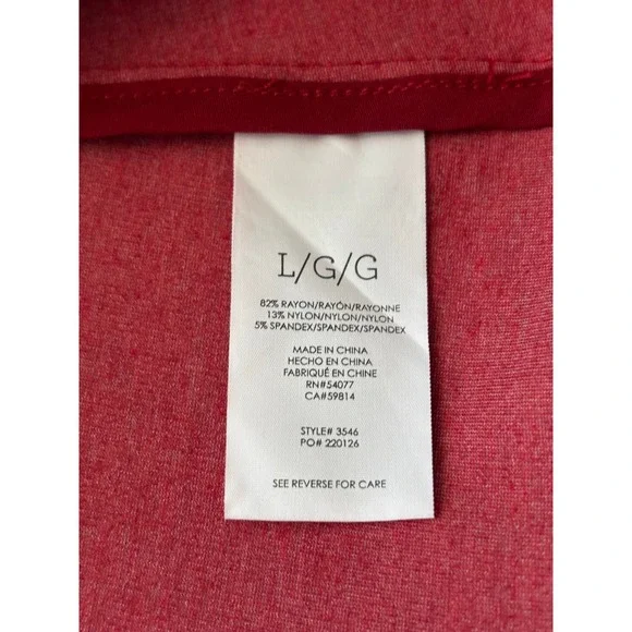 Cabi Red Houndstooth Topper Coat Asymmetrical Ruffle Front Jacket 3546 Womens L - Picture 5 of 6